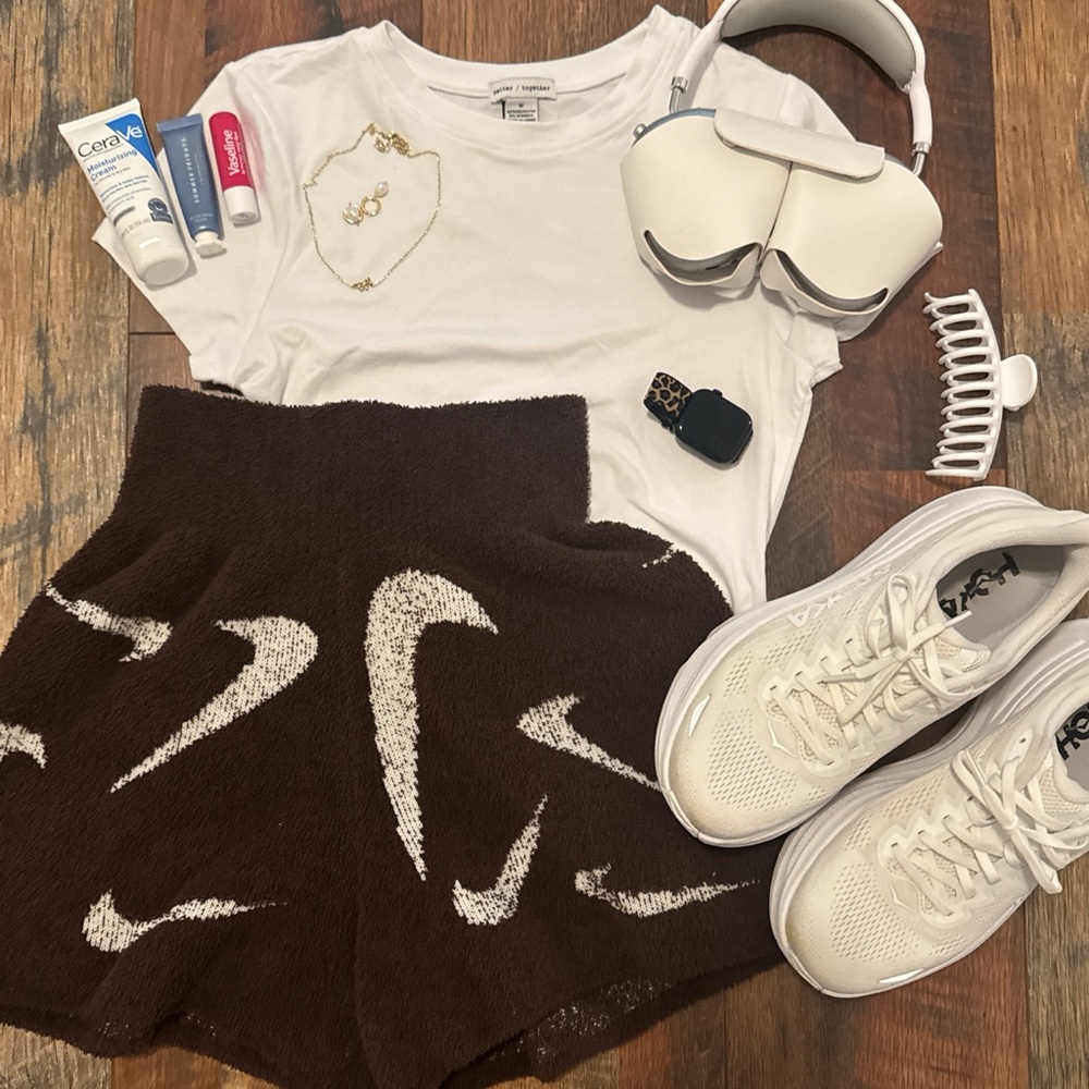 Nike Chocolate Brown Knit Fabric